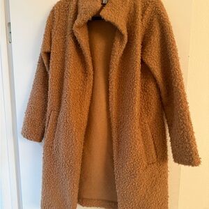 A New Day - Warm Brown Teddy Jacket, like new, perfect condition.